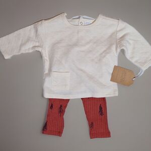 Grayson Collective Unisex Baby Toddler 2pc Quilted Pullover Top & Leggings NEW!